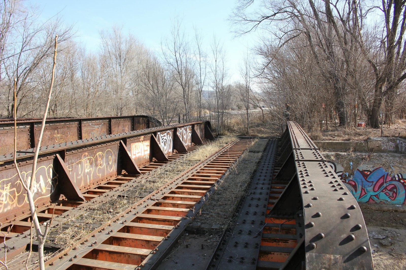 Looking east
